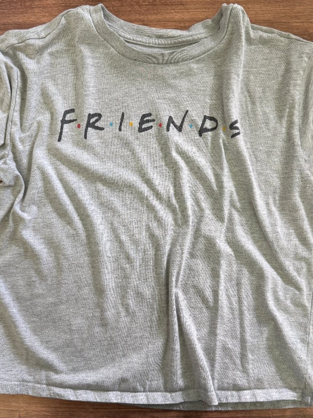 Friends TV Show Graphic Tee Youth XL 14/16 Gray Logo Shirt 90s Style